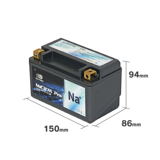 バイクバッテリー OUTDO ナトリウムイオン NaCR7A Pro【YTX7A-BS / FTX7A-BS互換】
