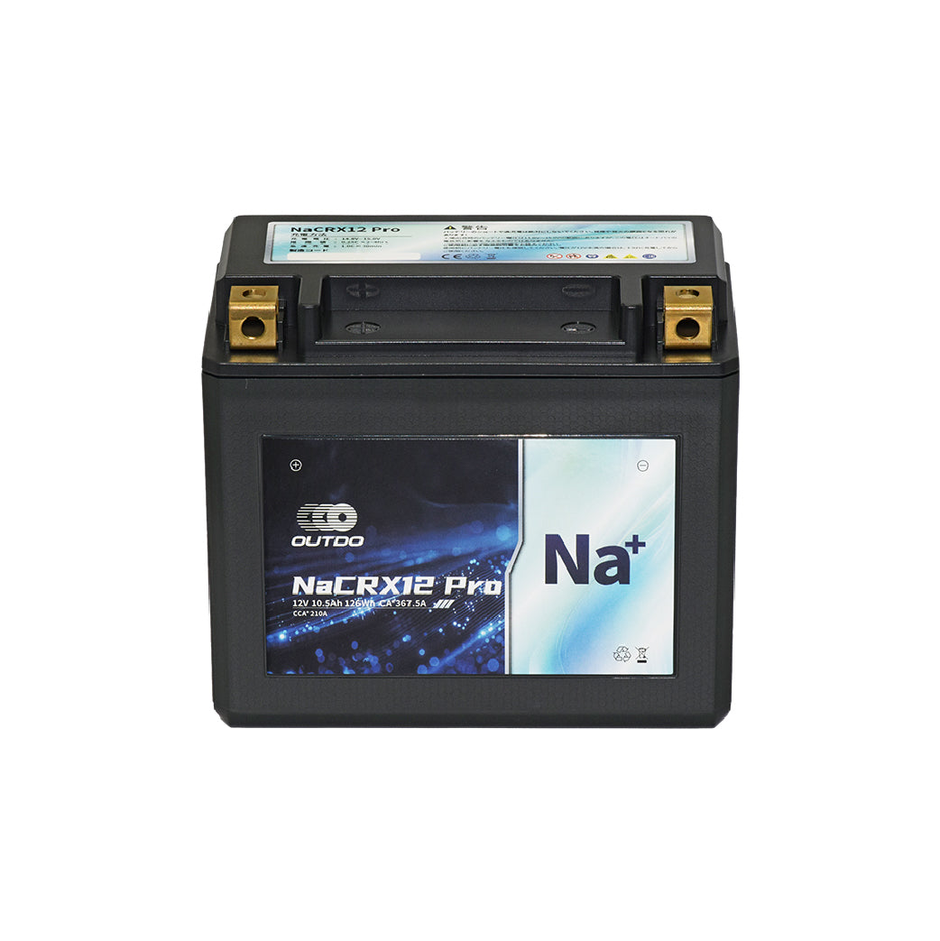 バイクバッテリー OUTDO ナトリウムイオン NaCRX12 Pro【YTX12-BS