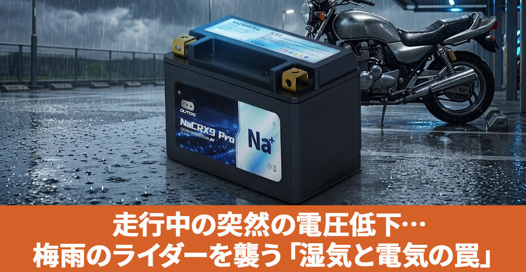 雨の日の通勤やツーリング。走行中に突然の電圧低下?ライダーを襲う「湿気と電気の罠」