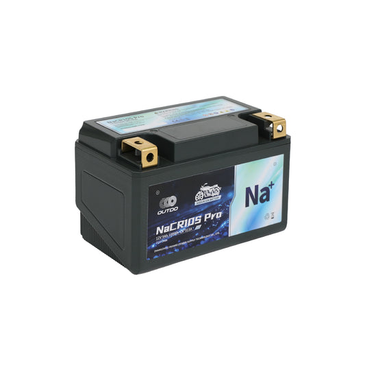 バイクバッテリー OUTDO ナトリウムイオン NaCR10S Pro【YTZ10S / FTZ10S互換】