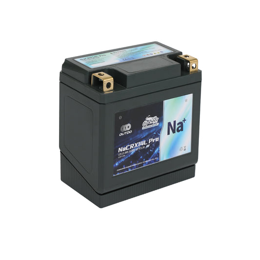 【予約販売-2026年1月下旬入荷予定】バイクバッテリー OUTDO ナトリウムイオン NaCRX14L Pro【YTX14L-BS / DYTX14HL-BS互換】