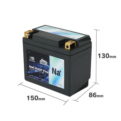 バイクバッテリー OUTDO ナトリウムイオン NaCRX12 Pro【YTX12-BS/FTX12-BS互換】