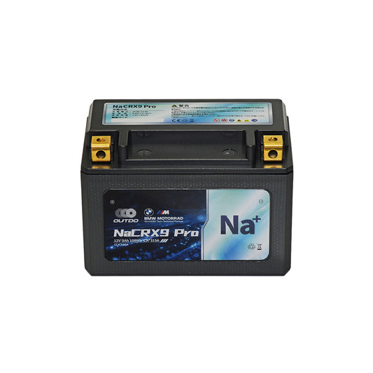 バイクバッテリー OUTDO ナトリウムイオン NaCRX9 Pro【YTX9-BS / FTX9-BS互換】