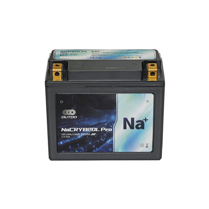 バイクバッテリー OUTDO ナトリウムイオン NaCRYB20L Pro【YTX20L-BS / YTX20HL-BS互換】