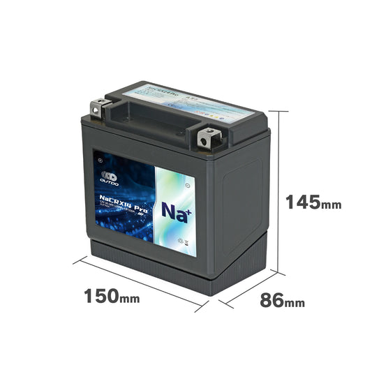 NaCRX14 Proの外形寸法 150×86×145mm（幅×奥行×高さ）