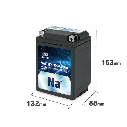 NaCRYB14L Proの外形寸法 132×88×163mm（幅×奥行×高さ）